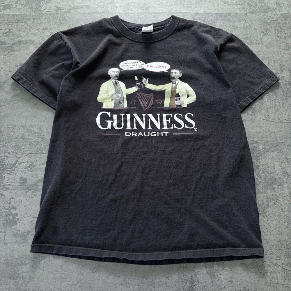 Vintage Y2K Guinness Beer Promo T Shirt (L) Ireland Irish Drinking Stout